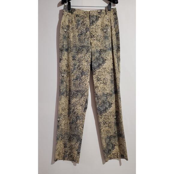 Peruvian Connection Vtg Batik Dye Slim Fit Straight Leg Pants Womens Size 6 - Picture 1 of 8